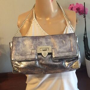 Miss Me silver chain purse
